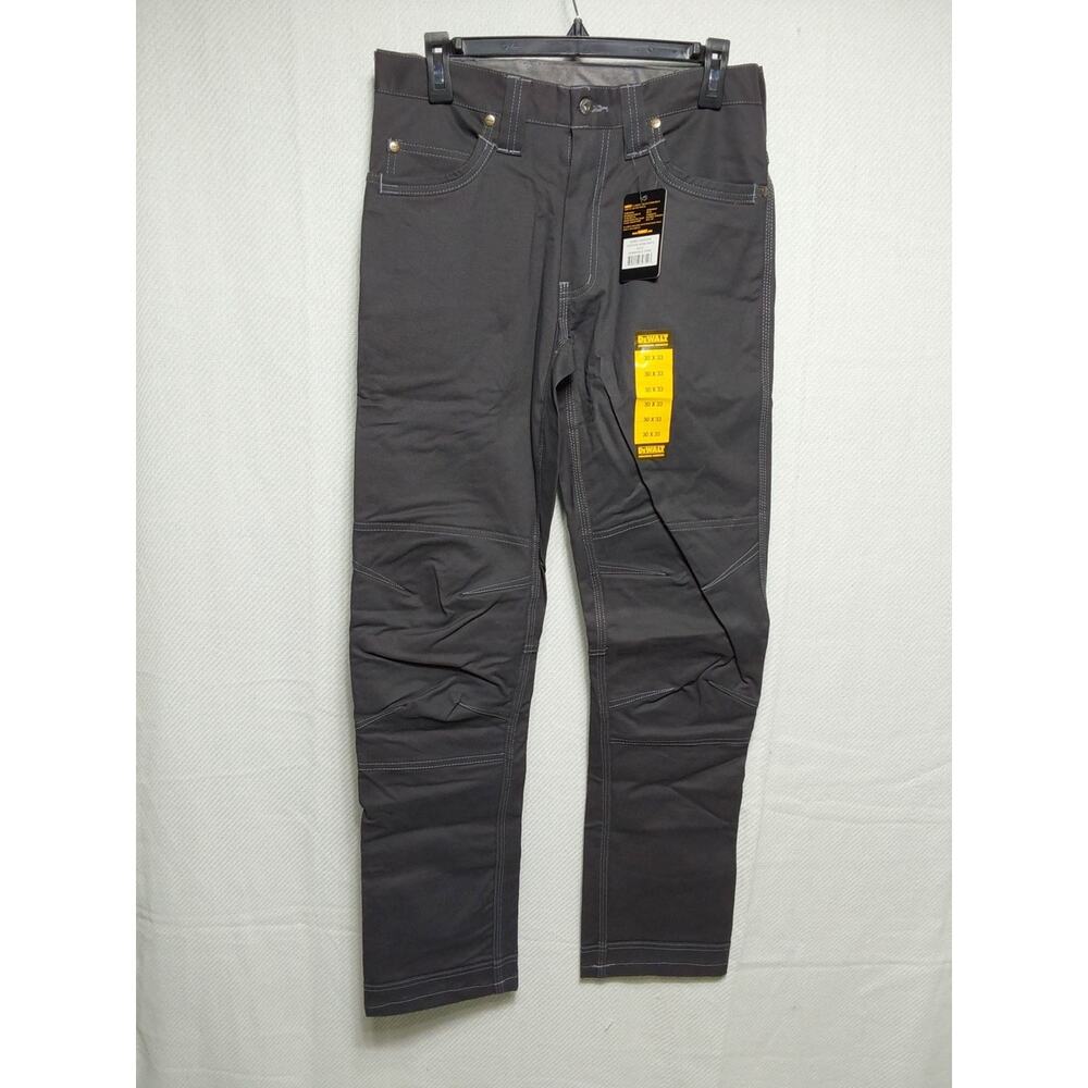 DEWALT Madison Everyday Work Pants Size 30x33 Color Stone #M100